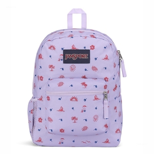 Sac à Dos Scolaire JanSport CROSS TOWN Violette Clair | HRZ-13973005